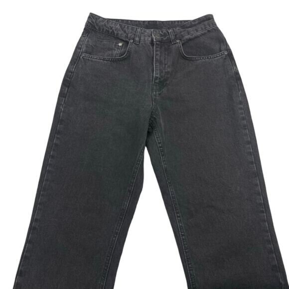 NWT THE RAGGED PRIEST Butt Cut High Waisted Straight Jean Sz 28 Charcoal Black - Picture 5 of 9